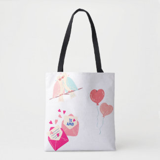 romantische brieven tote bag