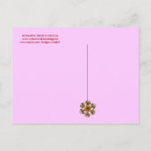 ROMANTISCHE BRUID & BRUIDEGOM HUWELIJKSPARTIJ MONO UITNODIGING BRIEFKAART (Achterkant)