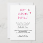 Romantische bruid met twee verweven harten kaart (Voorkant)