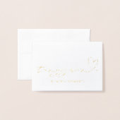 Romantische bruid om cadeau te doen aan mijn bruid folie kaarten (Voorkant met envelop)