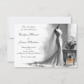 Romantische  bruids bruiloft Bewaar de datum Save The Date (Voorkant)