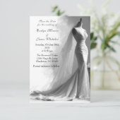 Romantische  bruids bruiloft Bewaar de datum Save The Date (Staand voorkant)