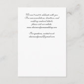 Romantische bruids schets bruiloft behuizing Kaart (Achterkant)