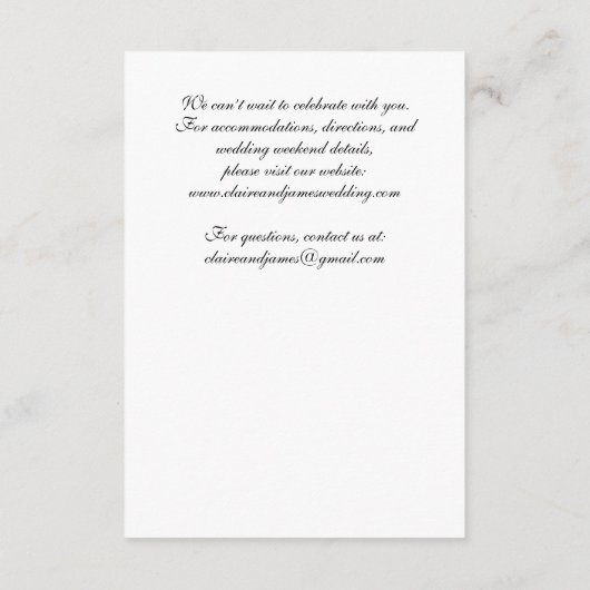 Romantische bruids schets bruiloft behuizing Kaart (Achterkant)