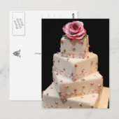 Romantische bruidstaart briefkaart (Voorkant / Achterkant)