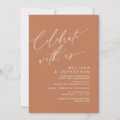 Romantische bruiloft Dinner Party, Vier met ons Kaart (Voorkant)