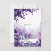 Romantische bruiloft in Parijs | VillaFloral & Eif RSVP Kaartje (Achterkant)