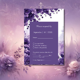 Romantische bruiloft in Parijs | VillaFloral & Eif RSVP Kaartje