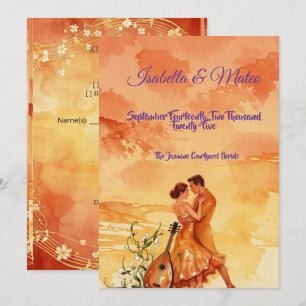 Romantische bruiloft Isabella & Mateo Save The Date