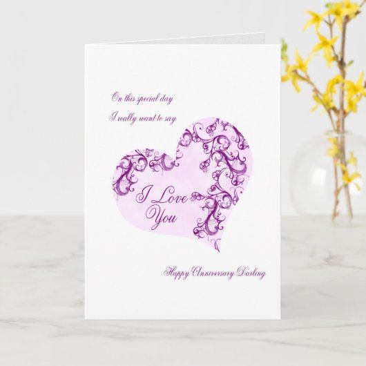 Romantische bruiloft Jubileum Kaart (Gele Bloem)