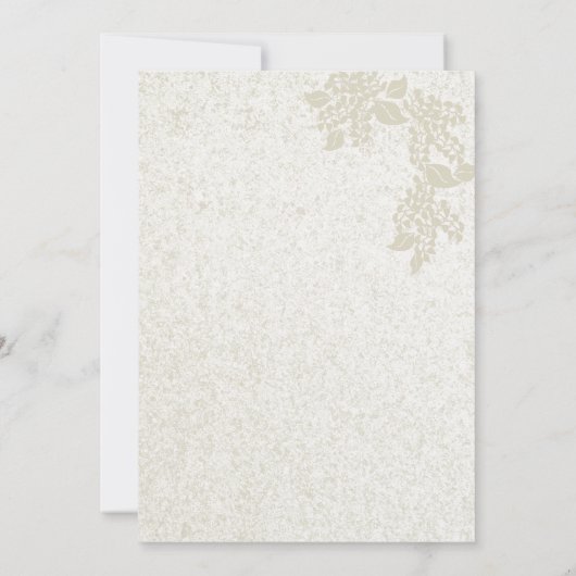 Romantische bruiloft kaart (Achterkant)