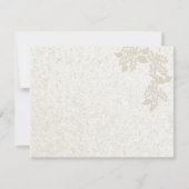 Romantische bruiloft kaart (Achterkant)