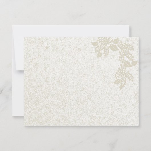 Romantische bruiloft kaart (Achterkant)