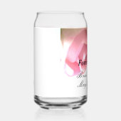 Romantische bruiloft kan glas met roos bloemenprin (Rechts)
