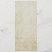  romantische bruiloft menukaart (Achterkant)