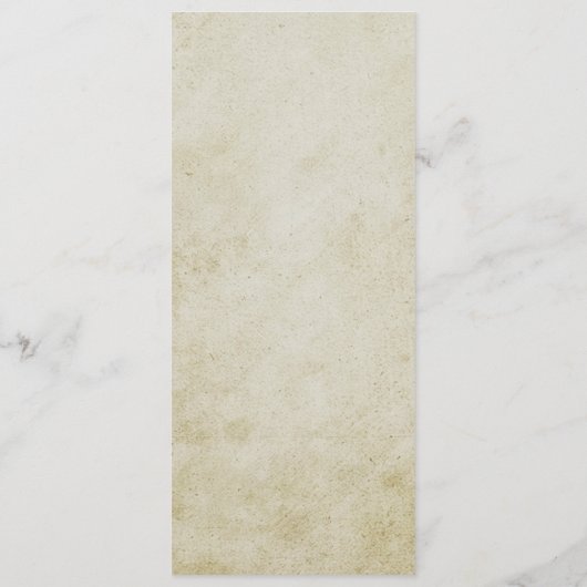  romantische bruiloft menukaart (Achterkant)