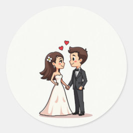 Romantische bruiloft moment Sticker