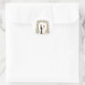Romantische bruiloft moment Sticker (Tas)