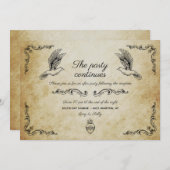  romantische bruiloft op uitnodiging van de partij (Voorkant / Achterkant)