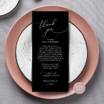 Romantische bruiloft plaats instelling dank u kaar programmakaart<br><div class="desc">Introductie van de perfecte finishing touch aan uw huwelijksreceptie - onze elegante Wedding Thank You Place-Kaarten, met kaarttitel "Thank you" ! Ontworpen om uw oprechte waardering uit te drukken voor de aanwezigheid van elke gast op uw speciale dag, zijn deze kaarten de ideale manier om een persoonlijk tintje aan uw...</div>