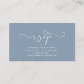 Romantische bruiloft RSVP Dinner Invitation Kaart (Voorkant)