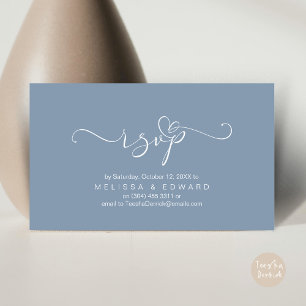Romantische bruiloft RSVP Dinner Invitation Kaart