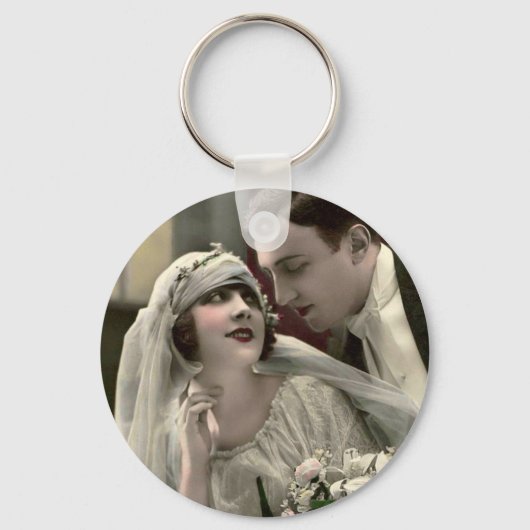  Romantische bruiloft Sleutelhanger (Voorkant)