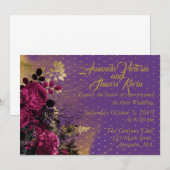 Romantische bruiloft uitnodiging (Voorkant / Achterkant)