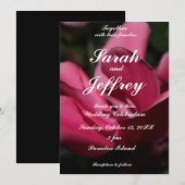 Romantische bruiloft uitnodiging (Voorkant / Achterkant)