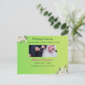 Romantische bruiloft uitnodiging Briefkaart – Eleg (Staand voorkant)