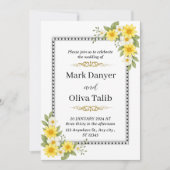 Romantische bruiloft uitnodiging | sjabloon (Voorkant)