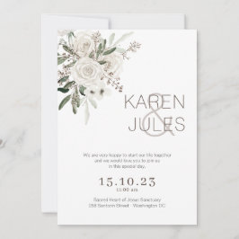 Romantische bruiloft uitnodiging W-ROM-004