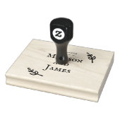 Romantische bruiloft zelfgemaakt rubberstempel (Stempel)