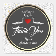 Romantische bruiloft zwaan