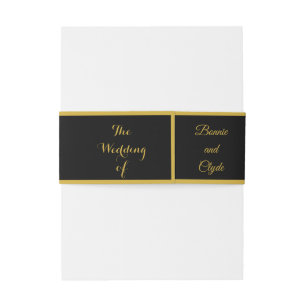 Romantische Buikband Wrap voor Trouw Uitnodigingen Wikkel