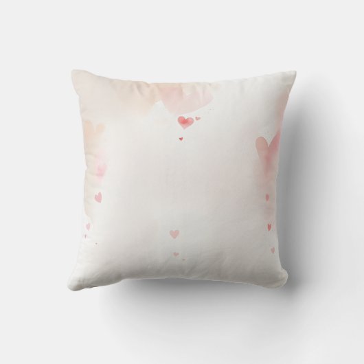 Romantische Bunny Kaart Kussen (Achterkant)