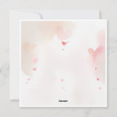 Romantische Bunny Kaart - voor altijd van jou (Achterkant)