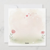 Romantische Bunny Kaart - voor altijd van jou (Achterkant)