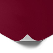 Romantische Burgundy Trouw Welkom Poster (Hoek)