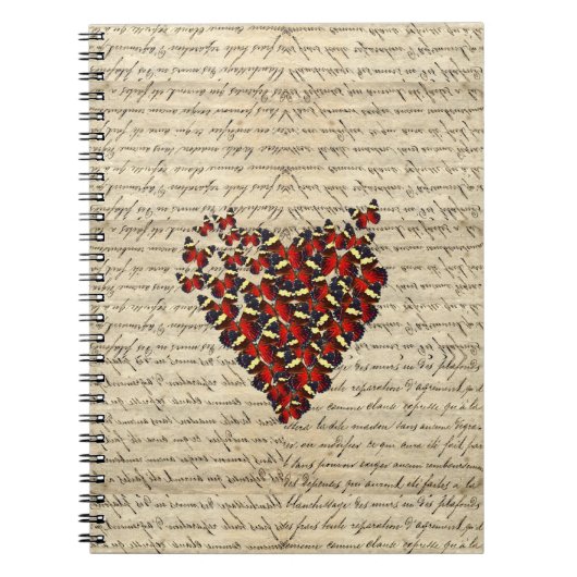 Romantische  butterie notitieboek (Voorkant)