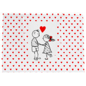 Romantische cadeautas met harten (Achterkant)