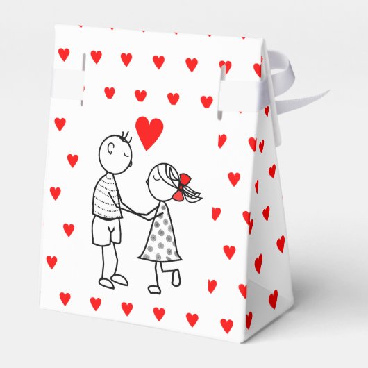 Romantische cadeauverpakking voor stel Liefde Bedankdoosjes (Achterkant)