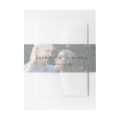 Romantische Calligrafie Foto Bruiloft Uitnodigingen Wikkel (Voorkant Voorbeeld)