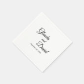 Romantische Calligrafie Versiering Aangepaste Trou Servet (Hoek)