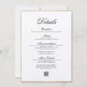 ROMANTISCHE CALLIGRAPHY&CLASSIC MONOGRAM WEDDING+R KAART (Achterkant)