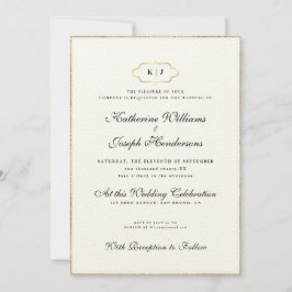 ROMANTISCHE CALLIGRAPHY&CLASSIC MONOGRAM WEDDING+R KAART