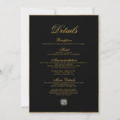 ROMANTISCHE CALLIGRAPHY&CLASSIC MONOGRAM WEDDING+R KAART (Achterkant)
