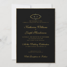 ROMANTISCHE CALLIGRAPHY&CLASSIC MONOGRAM WEDDING+R KAART