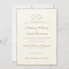 ROMANTISCHE CALLIGRAPHY&CLASSIC MONOGRAM WEDDING+R KAART