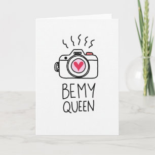Romantische Camerabe My Queen Kaart